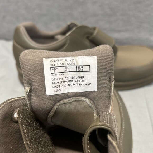 PW Minor Pleasure Strap Taupe Leather Orthopedic Shoes Womens Size 7 W - Picture 7 of 7